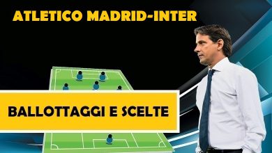 Probabili formazioni Atletico Madrid-Inter | La formazione dell'Inter di Simone Inzaghi in Champions League