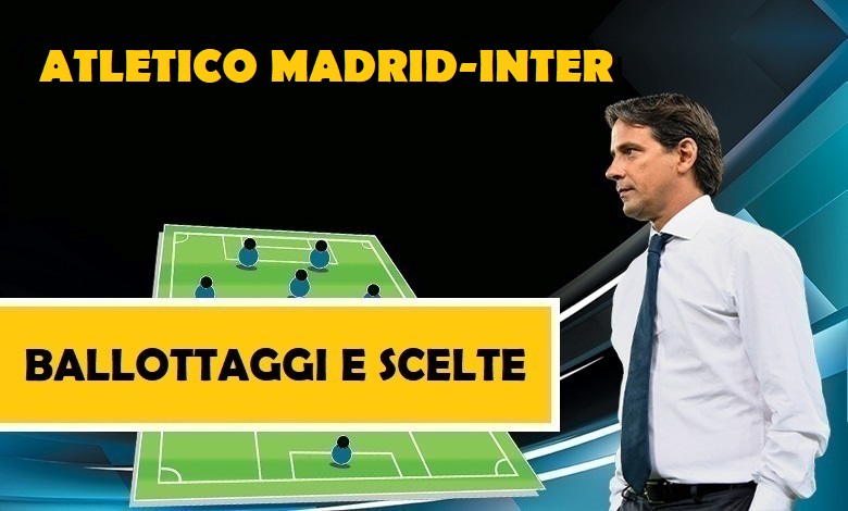 Probabili formazioni Atletico Madrid-Inter | La formazione dell'Inter di Simone Inzaghi in Champions League