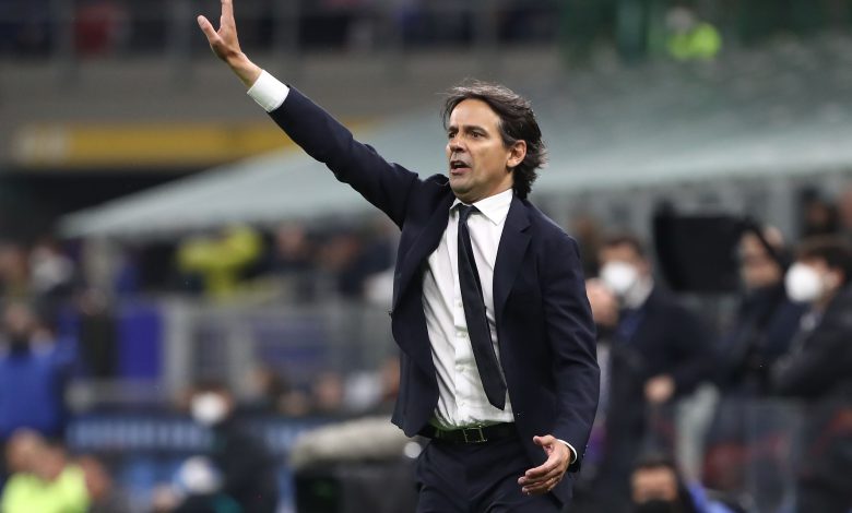 Simone Inzaghi in Inter-Empoli di Serie A (Photo by Marco Luzzani/Getty Images via OneFootball)