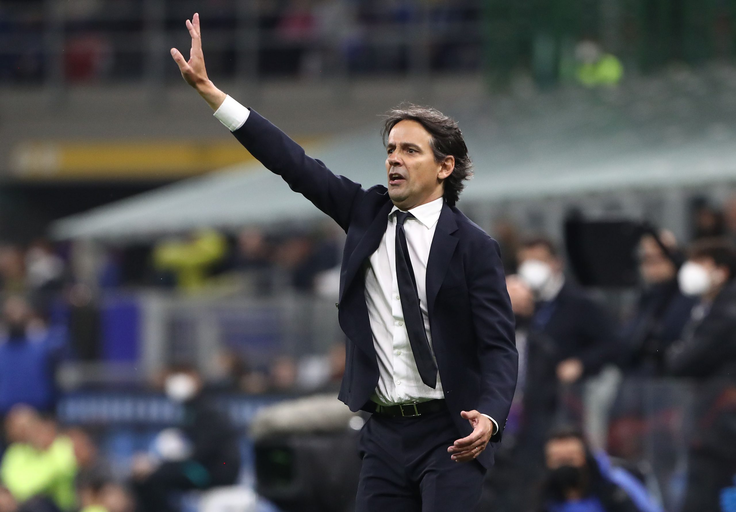 Simone Inzaghi in Inter-Empoli di Serie A (Photo by Marco Luzzani/Getty Images via OneFootball)