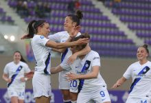 Agnese Bonfantini, Flaminia Simonetti ed Elisa Polli, Fiorentina-Inter Women
