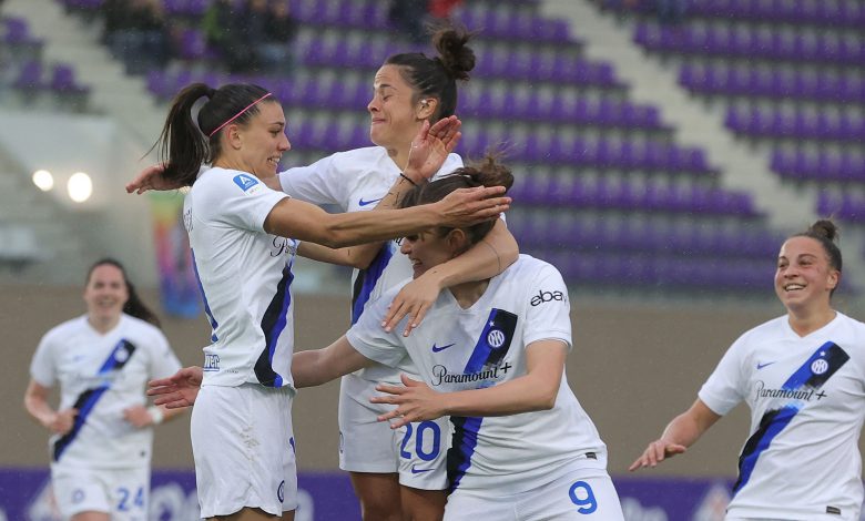 Agnese Bonfantini, Flaminia Simonetti ed Elisa Polli, Fiorentina-Inter Women