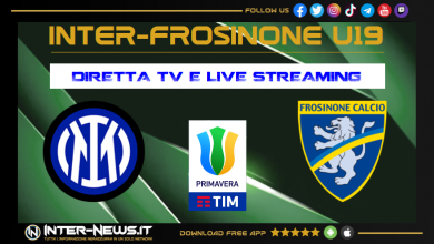 Inter-Frosinone Primavera diretta tv streaming