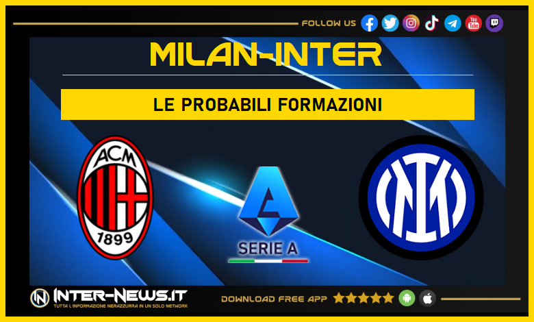 Milan-Inter | Probabili formazioni Serie A