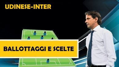 Probabili formazioni Udinese-Inter di Serie A | Simone Inzaghi