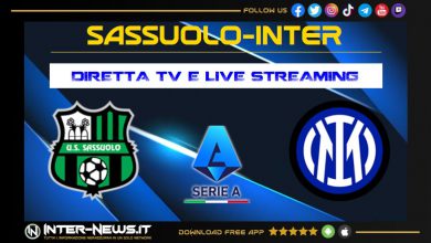 Sassuolo-Inter, diretta tv