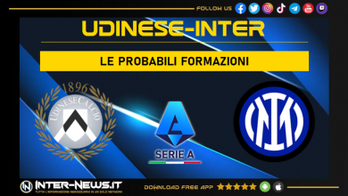 Udinese-Inter | Probabili formazioni Serie A