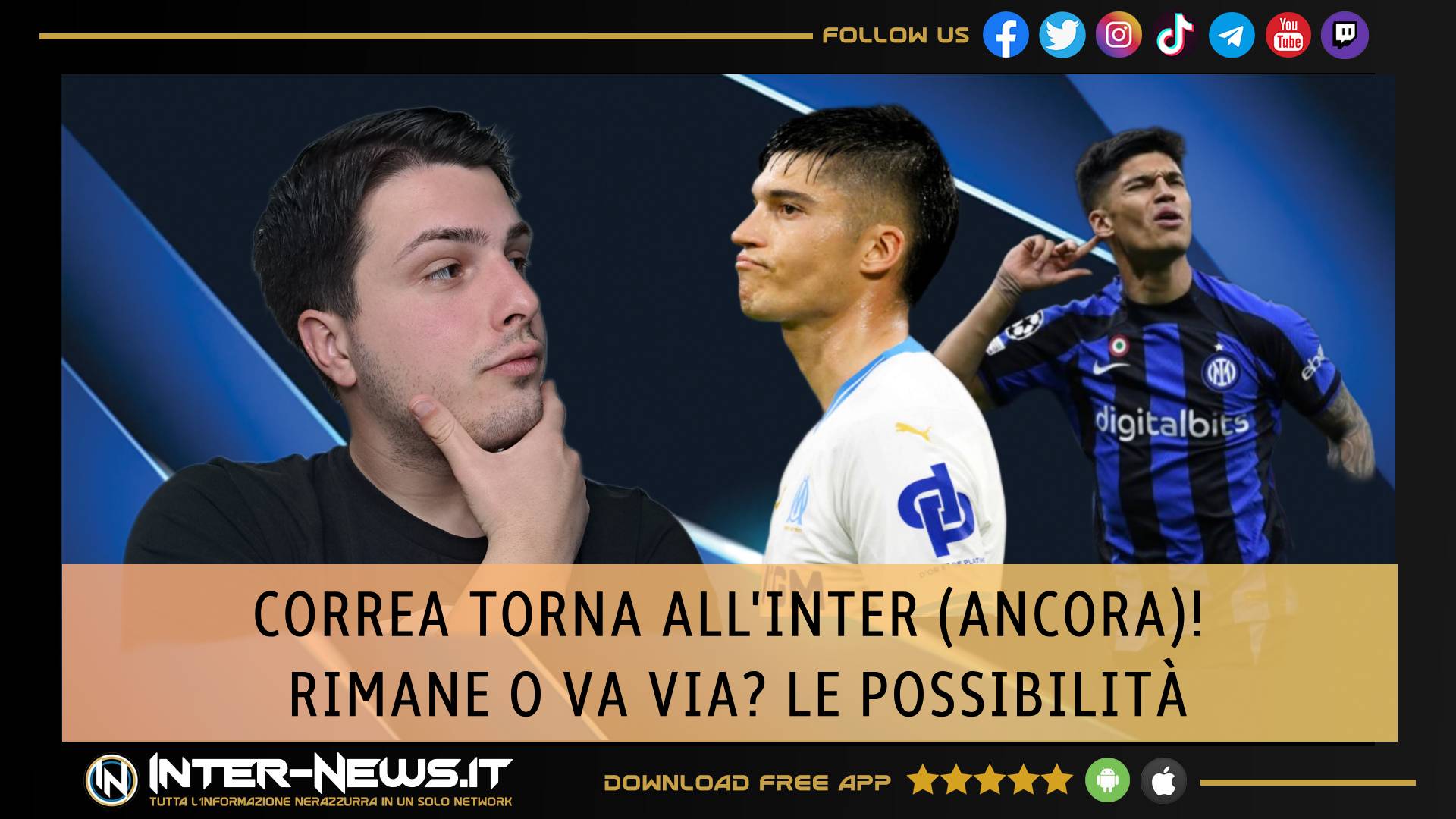 VIDEO ? Inter, cosa fare con Correa? Le possibilità! | Inter News Web Tv