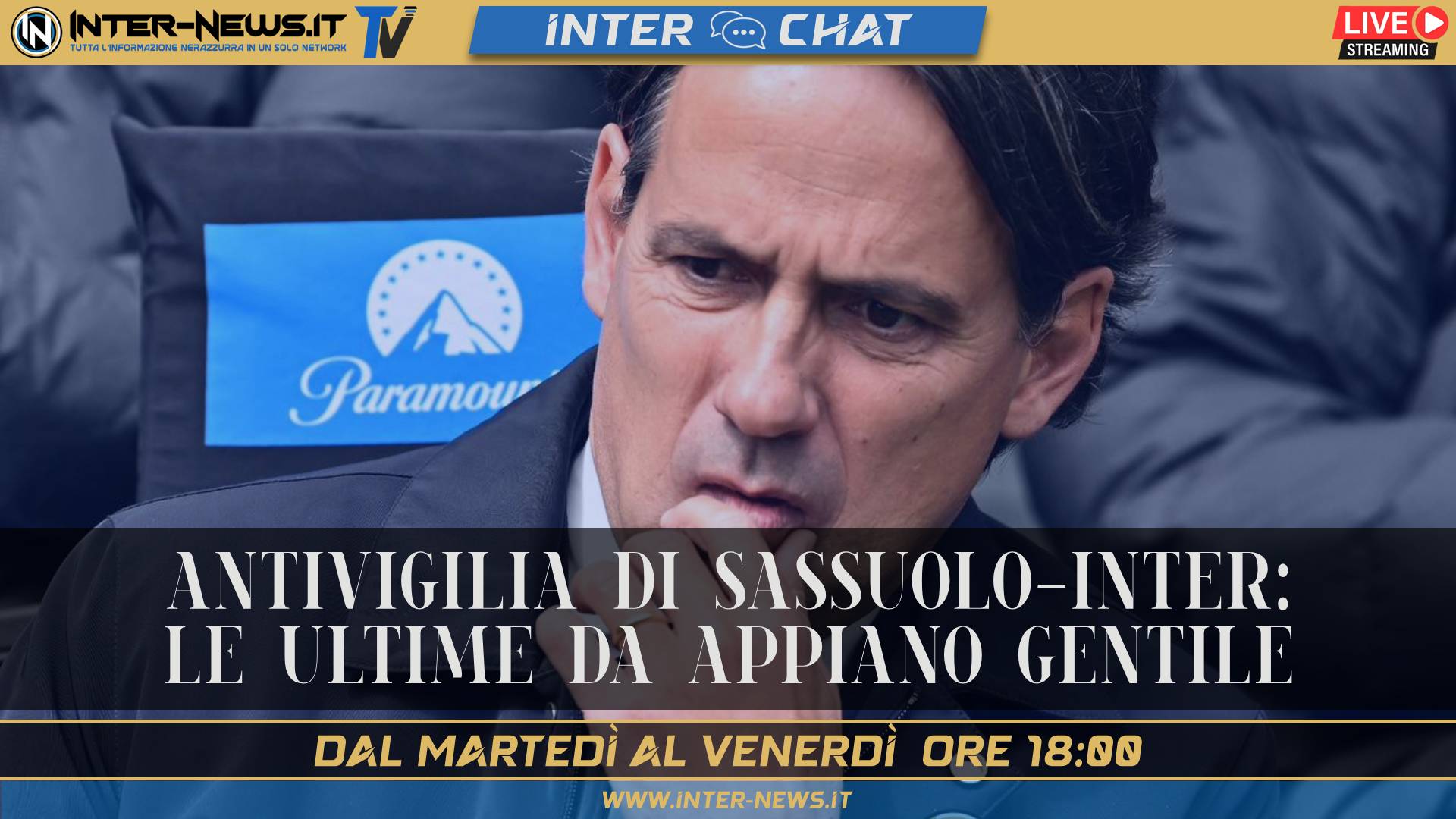 Sassuolo Inter, antivigilia: le ultime da Appiano Gentile | Inter Chat LIVE