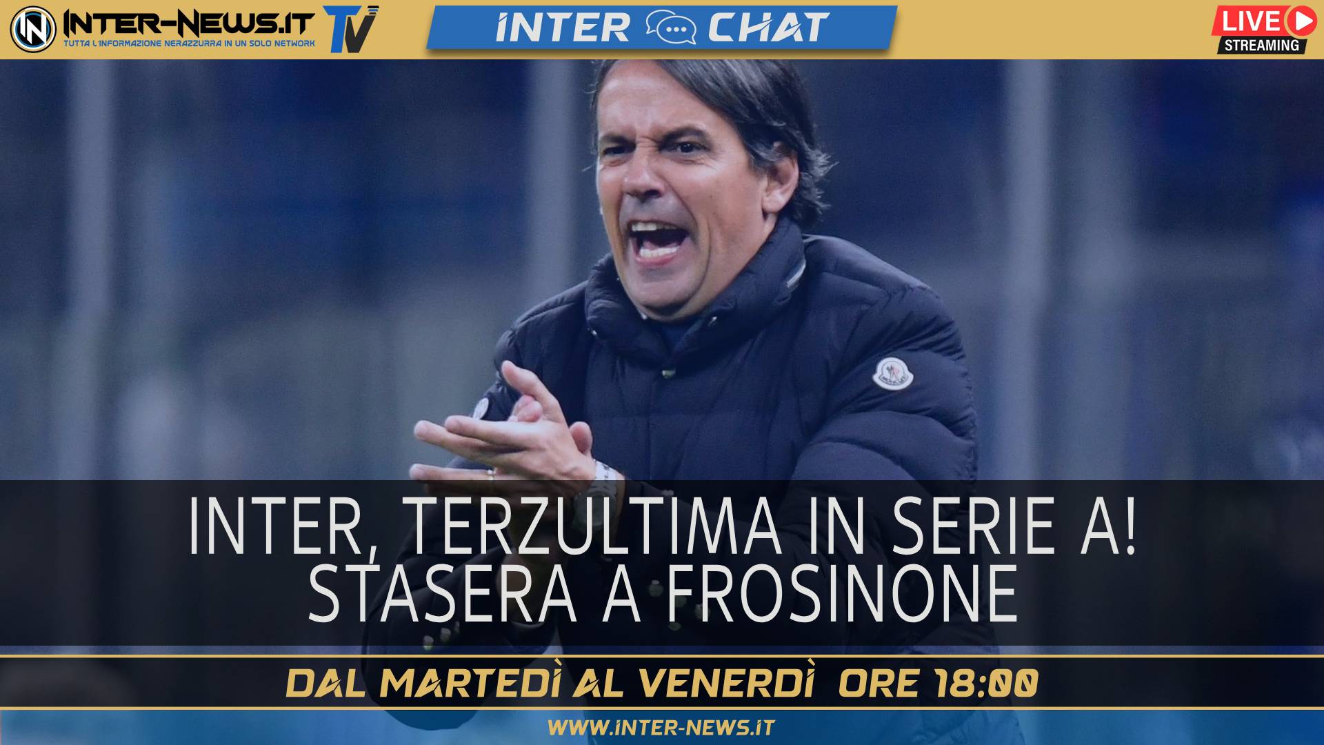 Inter, terzultima giornata. Sfida con il Frosinone | Inter Chat LIVE