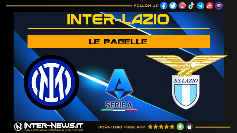 Inter Lazio 1 1, pagelle: Barella spaziale 7, Dumfries entra bene 6.5