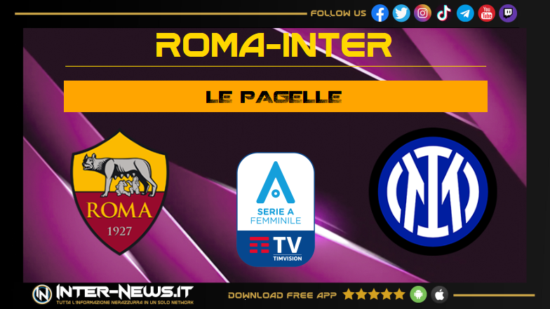 Roma Inter Women 4 3, le pagelle: due top e due flop nella contro rimonta!