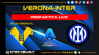 Verona-Inter live prepartita